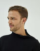 Pull noir camionneur tricot à zip IKKS BETTER Homme-2