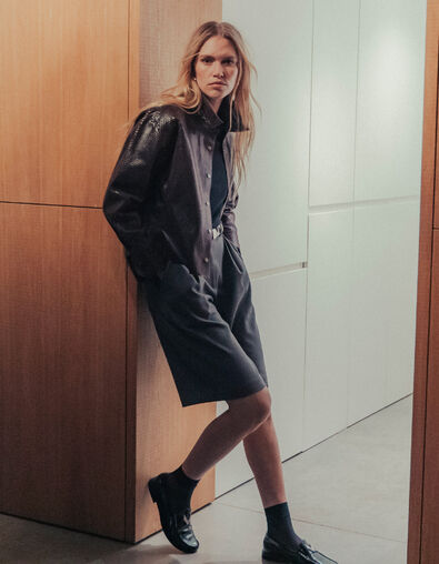 Women's python leather shirt - IKKS