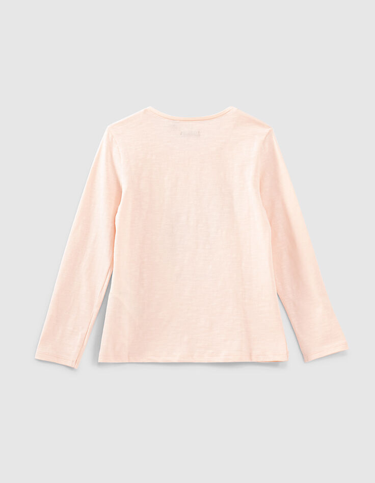 Camiseta rosa motivo deportivas lunares ni&ntilde;a-3