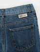 Jean mom blue vintage bio 7/8ème fille-5