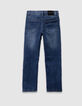 Jean droit bleu marine garçon-3