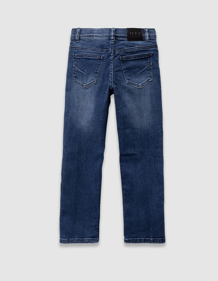 Jean droit bleu marine garçon-3
