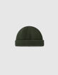 Kaki muts ribtricot Heren-3