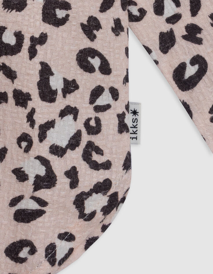 Pink leopard print shirt for girl-7