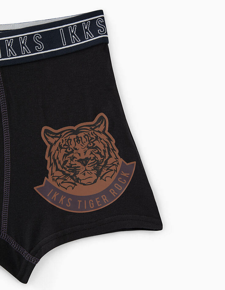 Bóxers liso y granito jaspeado estampado niño -5