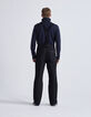 Men's black IKKS x DUVILLARD ski trousers with braces-4