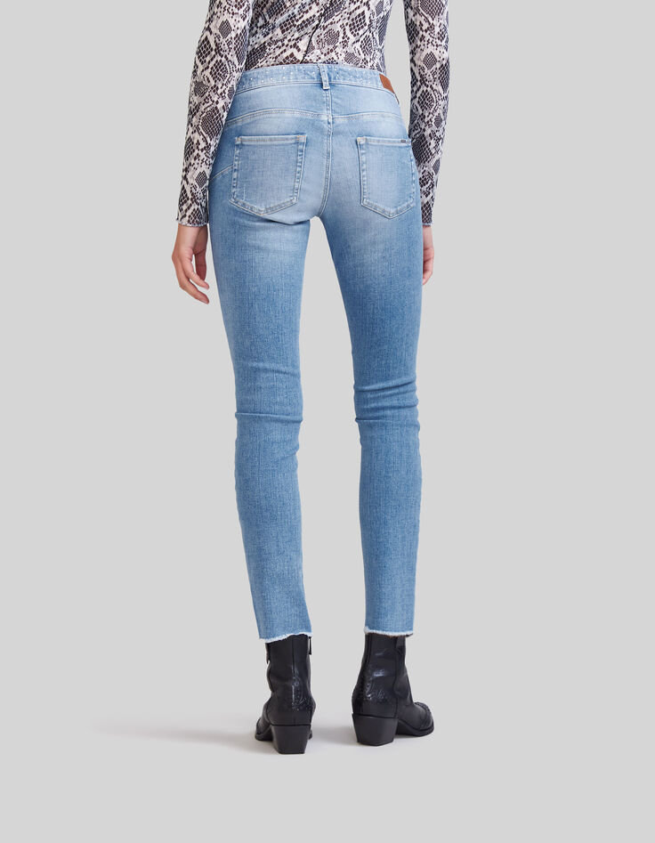 Vaqueros slim light blue cinturón strass mujer-3 Vaqueros slim light blue cinturón strass mujer-3