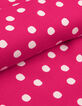 Women's pink polka dot midi skirt-8