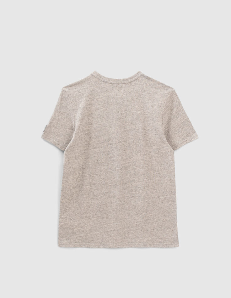 T-shirt gris visuel bouledogue-sweat garçon-2