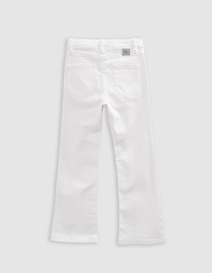 Jean FLARE écru décor clous et oeillets fille-4