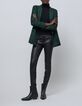 Women's emerald pinstripe suit jacket-2