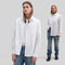 Unisex white organic cotton Gender Free shirt - IKKS image number 1