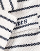 Cardigan-veste blanc cassé rayé navy en maille fille-6