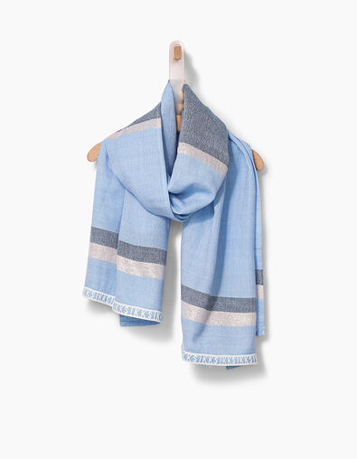 Foulard à rayures bordé dentelle IKKS fille - IKKS