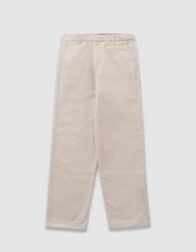 Pantalon chino beige forme loose gar&ccedil;on - IKKS