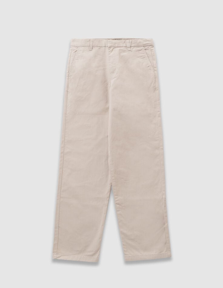 Pantalón chino beige loose niño-2 Pantalón chino beige loose niño-2