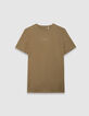 Men’s beige ABSOLUTE DRY T-shirt with logo detail-5