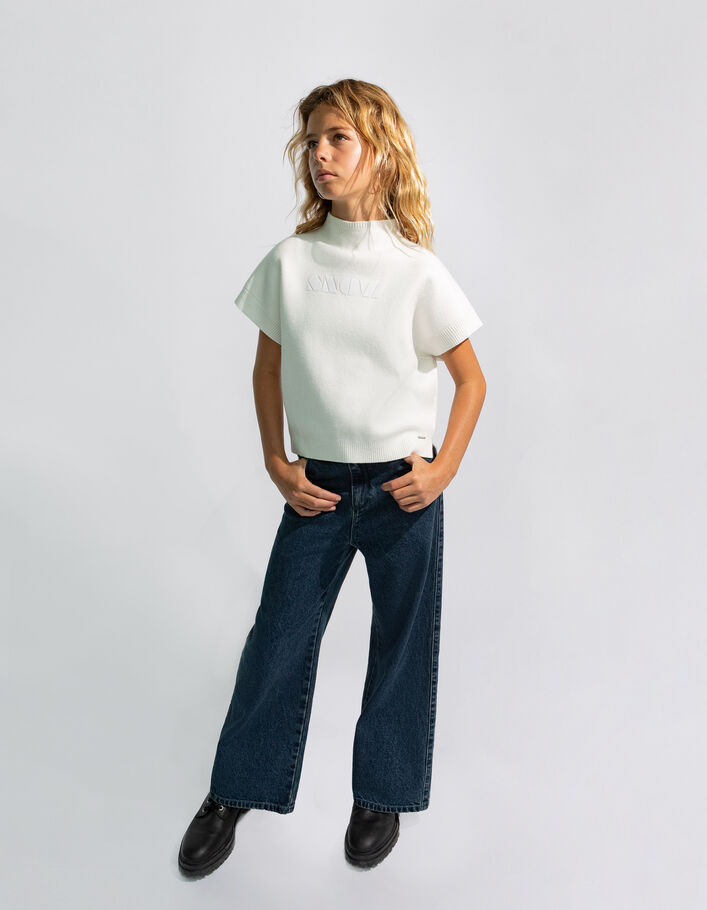 Vaqueros wide leg azules niña-8