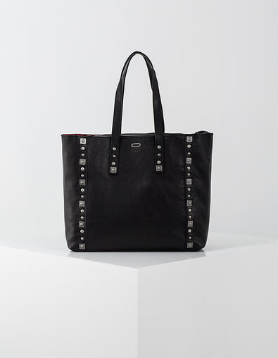 Women’s The Working Bag studded leather tote bag - IKKS