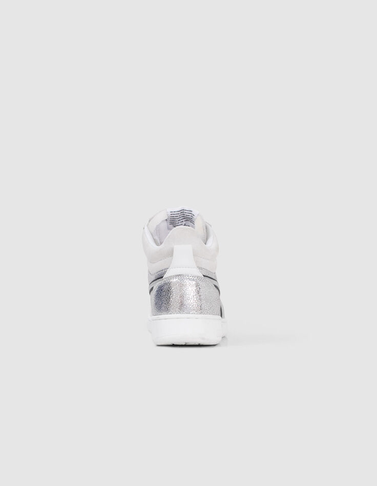 Women’s silver leather IKKS X DIADORA trainers-3