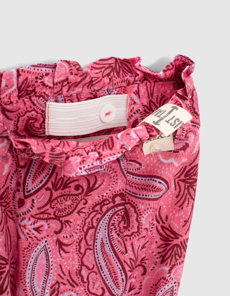 Fuchsia broek kasjmierprint Ecovero&reg; meisjes-6