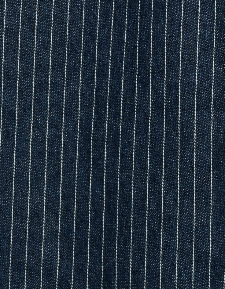 Gerade geschnittene weiße Cropped-Damenjeans Streifenmotiv-8 Gerade geschnittene weiße Cropped-Damenjeans Streifenmotiv-8