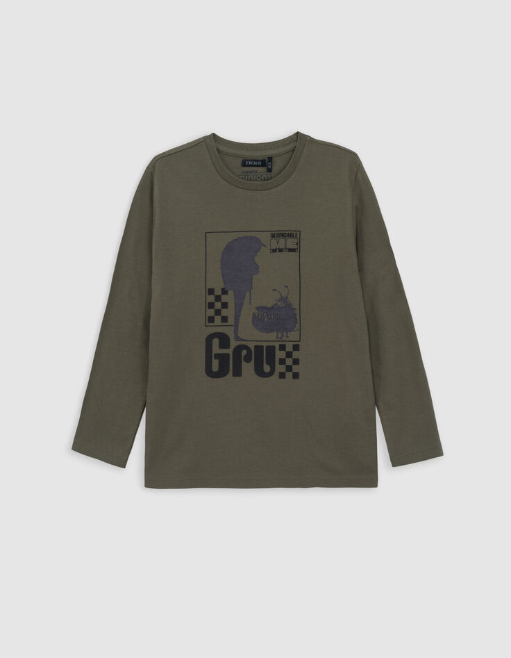 Boy's Gru MINIONS khaki organic cotton visual T-shirt-1 Boy's Gru MINIONS khaki organic cotton visual T-shirt-1