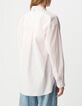 Chemise &agrave; rayures rose coton bio oversize Femme-3