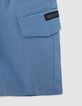 Blaue CHINO-LOOSE-Jungenbermudas aus Lyocell-Gemisch-7