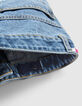 Shorts vaqueros azul waterless hilos bordados ni&ntilde;a-7