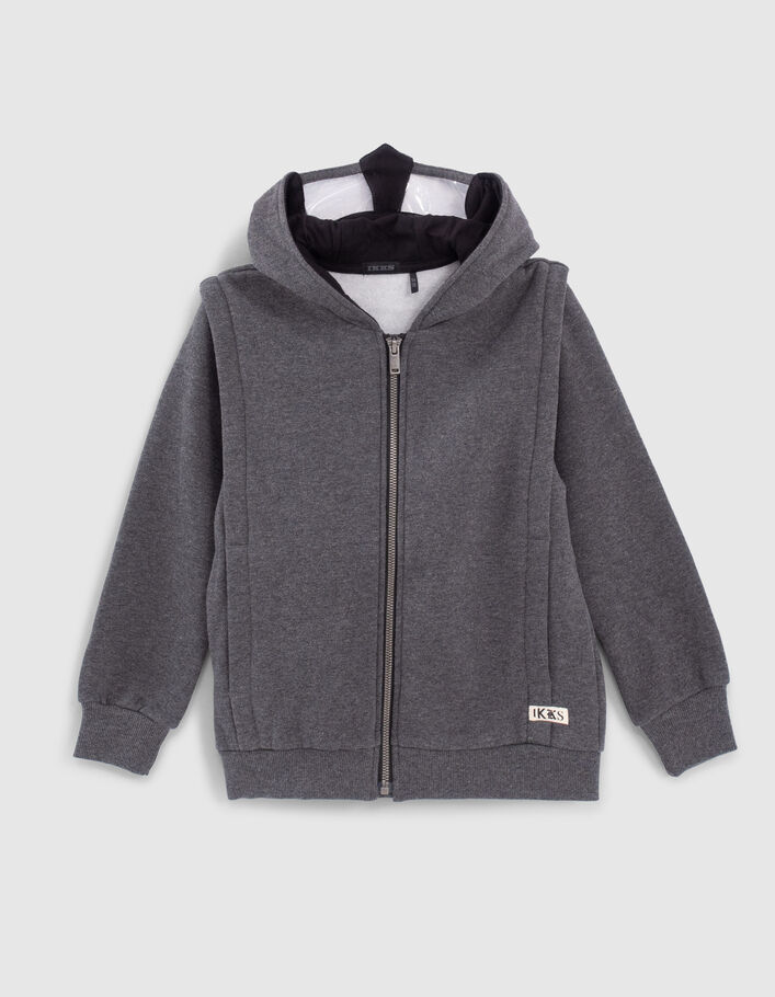 Grijs vest met ridderhelm jongens -2