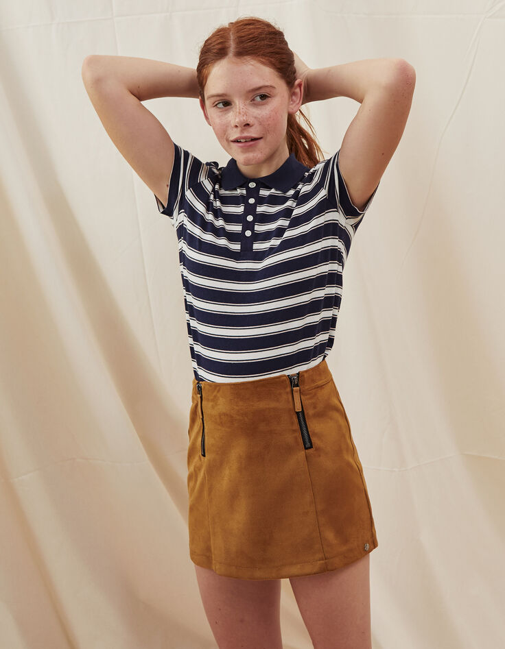 Girls’ suedette skirt-1