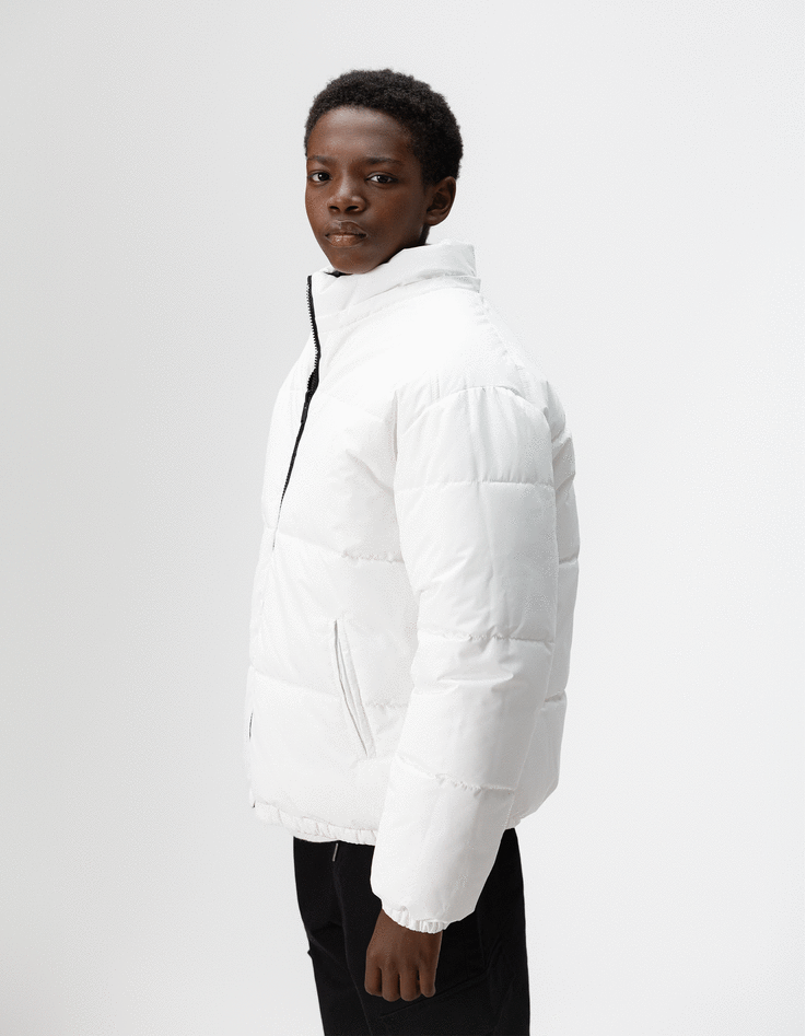 Jungen-Wendesteppjacke mit abnehmbarer Kapuze-1 Jungen-Wendesteppjacke mit abnehmbarer Kapuze-1