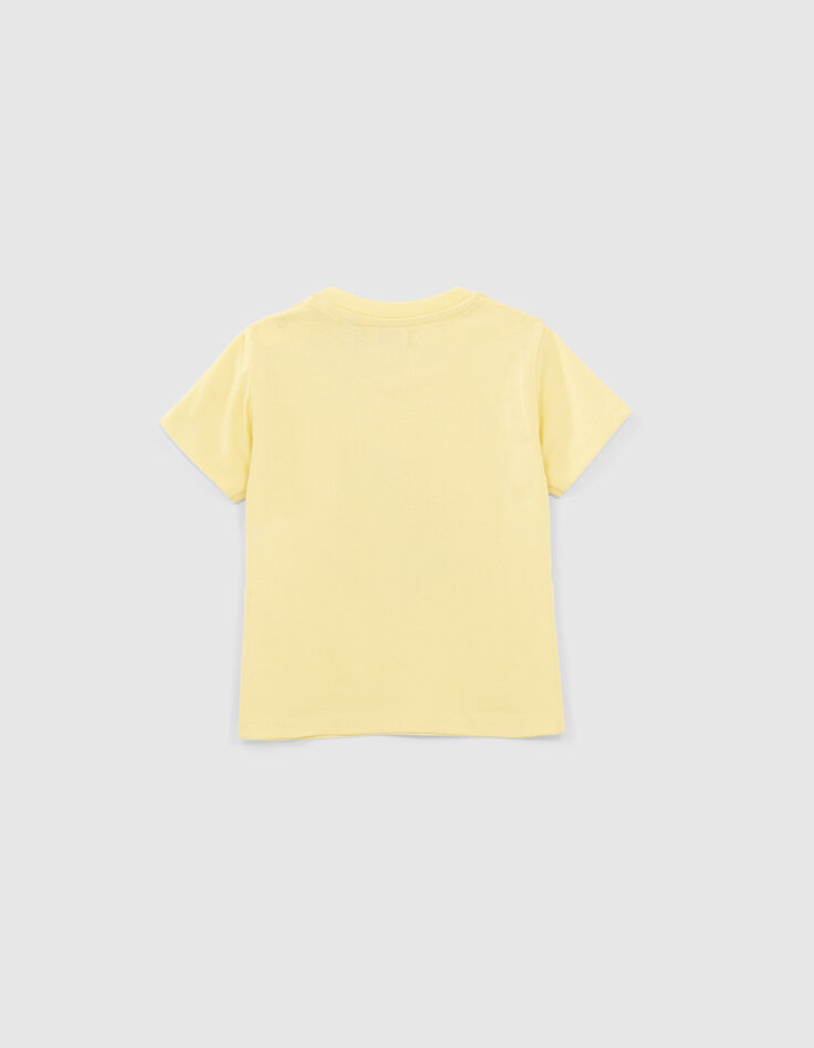 Baby boys’ yellow T-shirt with Cuban car image-3
