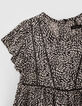 Blouse noire Lenzing&trade; Ecovero&trade; imprim&eacute; graphique fille-4