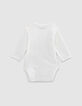 Milk body met boodschap en skull biokatoen baby’s-2