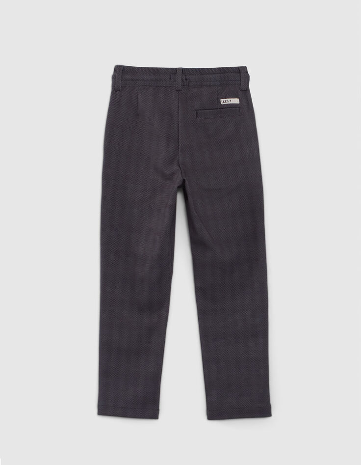 Schwarze Jungen-Jerseyhose mit minimalistischem Motiv-3