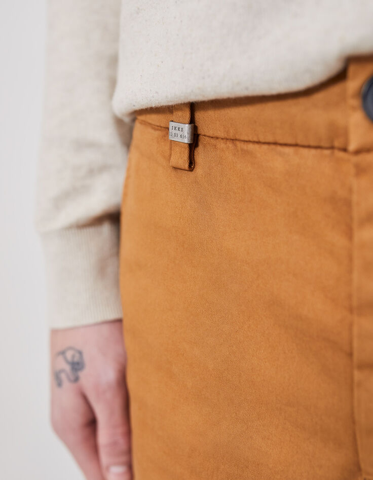 Gew&uuml;rzbraune SLIM-Herrenchinohose-4