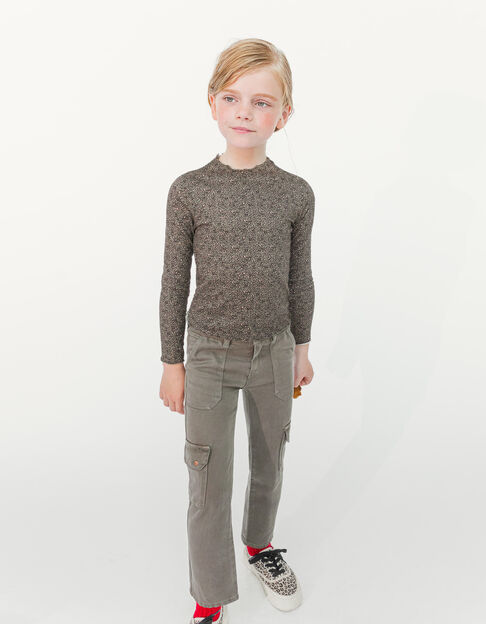 Pantalon FLARE kaki LYOCELL® esprit Charpentier fille