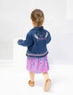 Chaqueta vaquera azul bordado espalda bebé niña-2