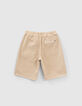 Beige relaxed bermuda elastische taille jongens-2