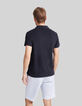 Polo marine en &eacute;ponge Homme-3