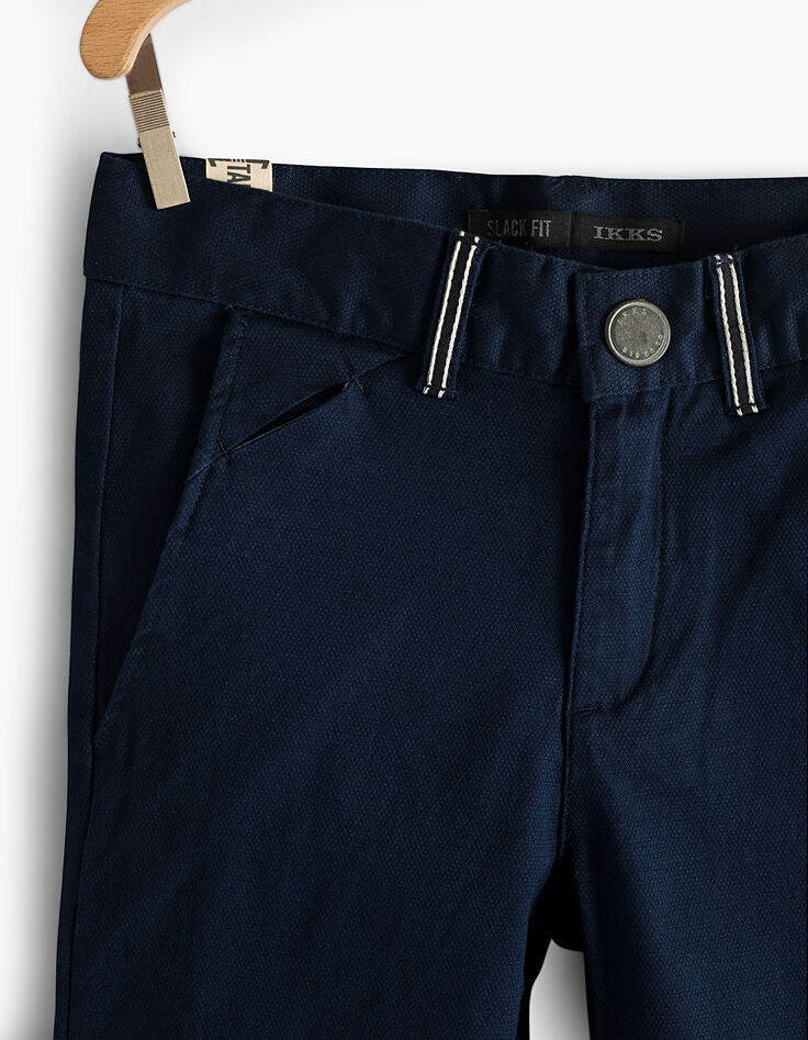 Boys' indigo chinos -4 Boys' indigo chinos -4