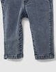 Conjunto peto vaquero y camiseta bebé niño-6