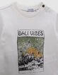 T-shirt gris paysage balinais bébé garçon-2