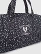 Schwarze M&auml;dchenbowlingtasche mit dezentem Rocker-Print-2