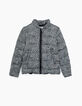 Parka 3 en 1 noire avec doudoune imprimé léopard fille-3