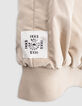 Reversible khaki and beige jacket for boy-10