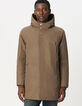 Beige parka WATERPROOF BREATHABLE doorstikt Heren-4