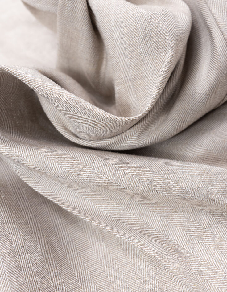Jogpant de costume beige lin mélangé Homme-7